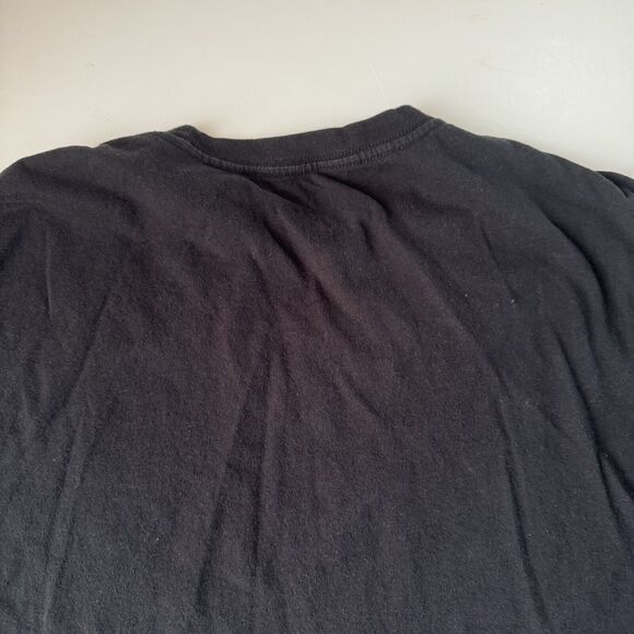 G George Men's Long Sleeve Crew Neck Tee Black Large - Picture 10 of 10